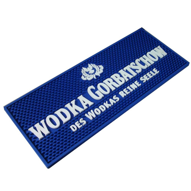 Wide Custom Logo PVC Rubber Barmat