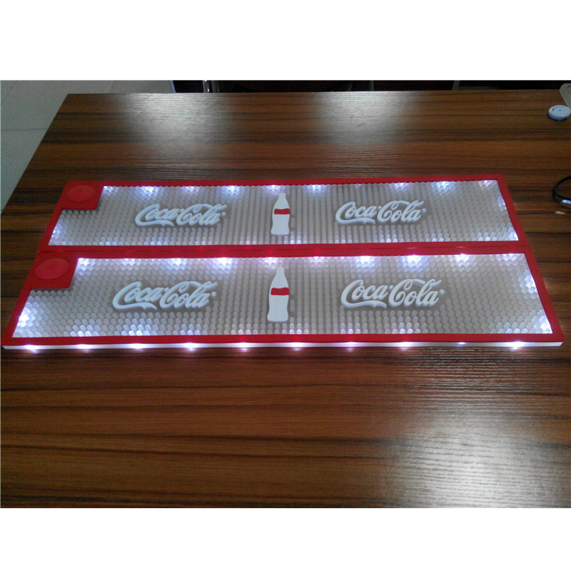 Flashing Custom Brands High Quality LED Bar Mat