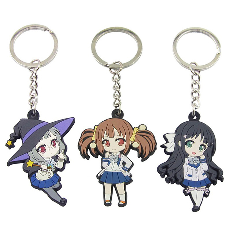 Custom Soft PVC Cartoon Japanese Anime Keychain