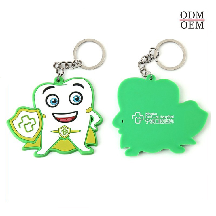 Custom Plane Or 2D Stereoscopic Soft PVC Doll Keychain