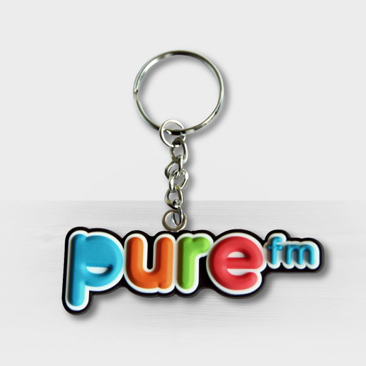 Custom Rubber Keychain With 3D Aspect title=
