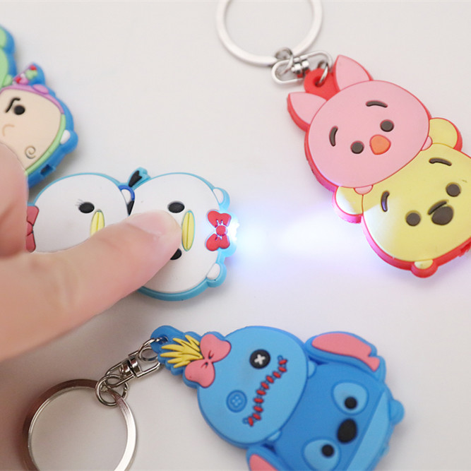 Custom PVC Rubber LED Keychain