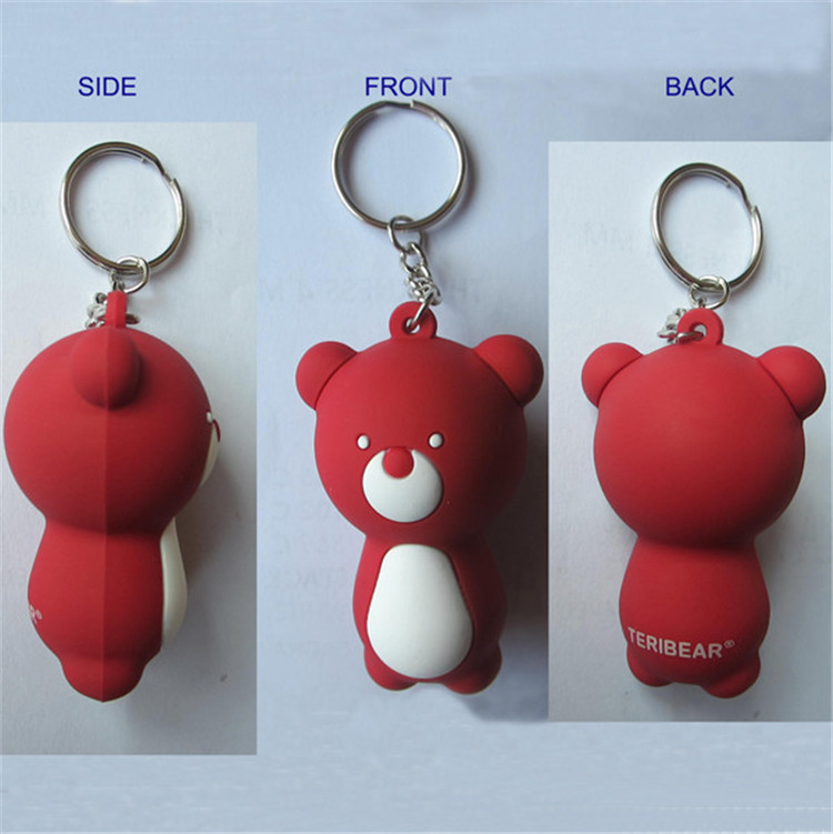 Full 3D Custom PVC Rubber Keychain 11