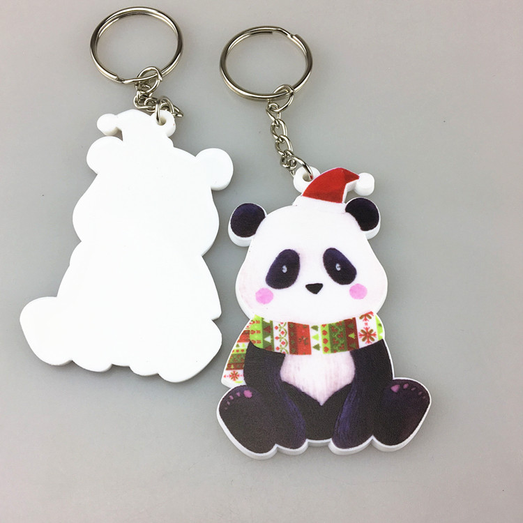 Full Color Printing Custom PVC Rubber Keychain 5