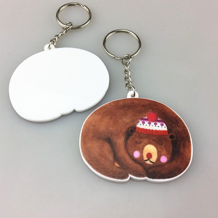 Full Color Printing Custom PVC Rubber Keychain 6