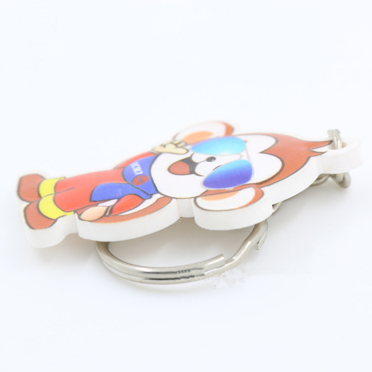 Full Color Printing Custom PVC Rubber Keychain 8