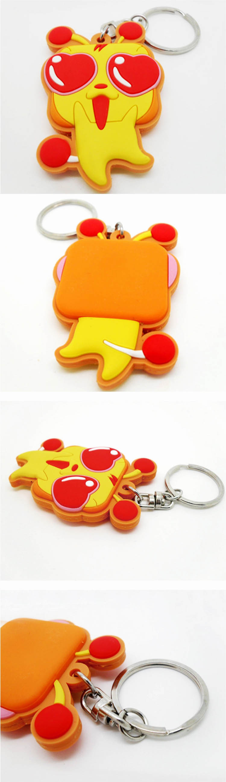 Double Sided Custom PVC Rubber Keychain 4