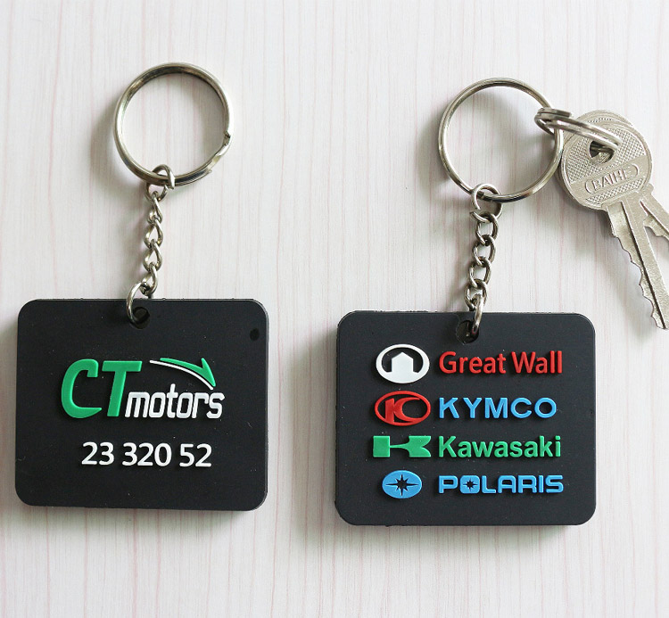 Double Sided Custom PVC Rubber Keychain 10