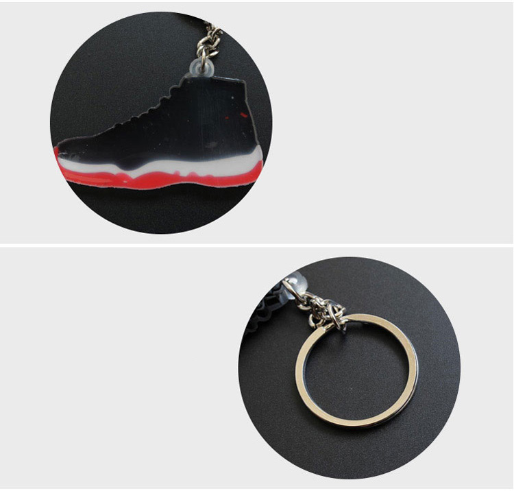 Custom PVC Rubber Shoes Keychain 3