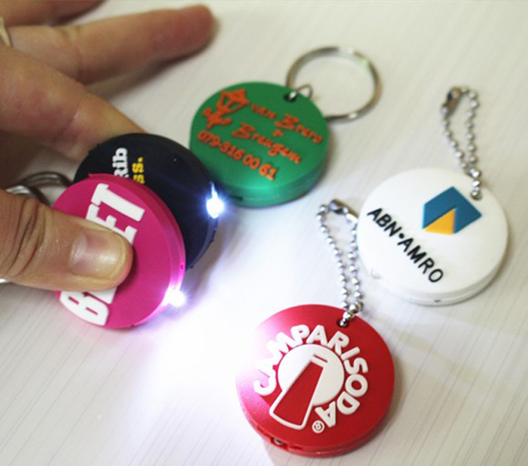 Custom PVC Rubber LED Keychain 5