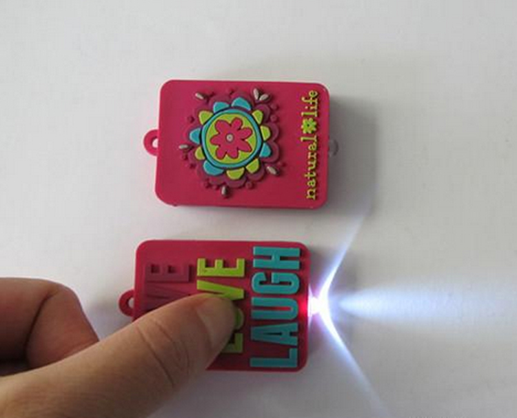 Custom PVC Rubber LED Keychain 10