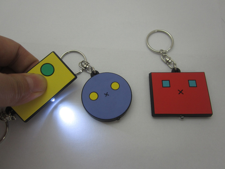 Custom PVC Rubber LED Keychain 12