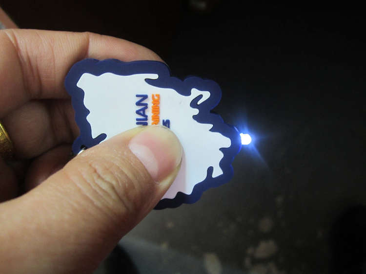 Custom PVC Rubber LED Keychain 13