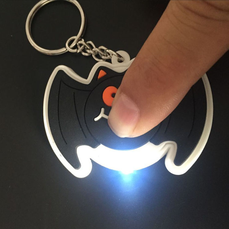 Custom PVC Rubber LED Keychain 14