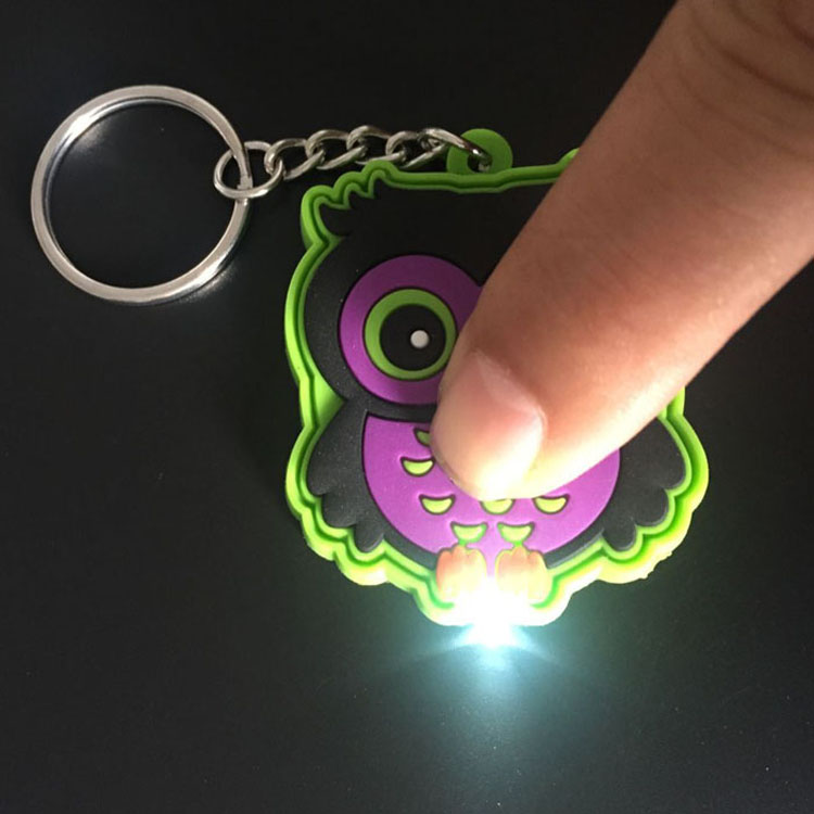 Custom PVC Rubber LED Keychain 16