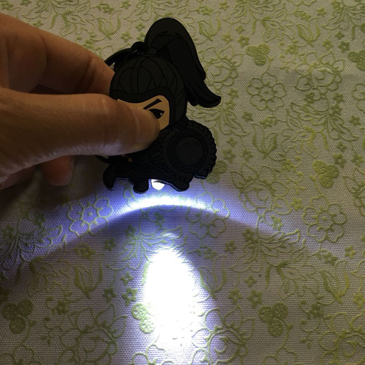 Custom PVC Rubber LED Keychain 20